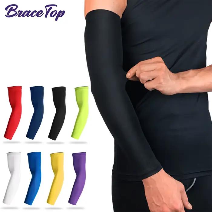 BraceTop 1 PC Manchons de bras de refroidissement de sport pour hommes et femmes, manchons de protec