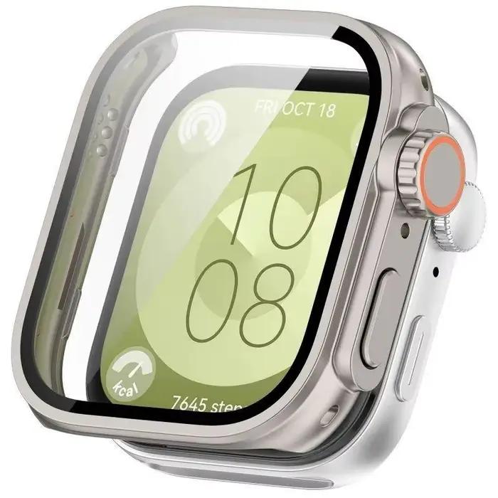 Protecteur d'écran + boîtier en verre trempé pour Huawei Watch Fit 4 Fit 4 Pro Fit 3, cadre comme ét