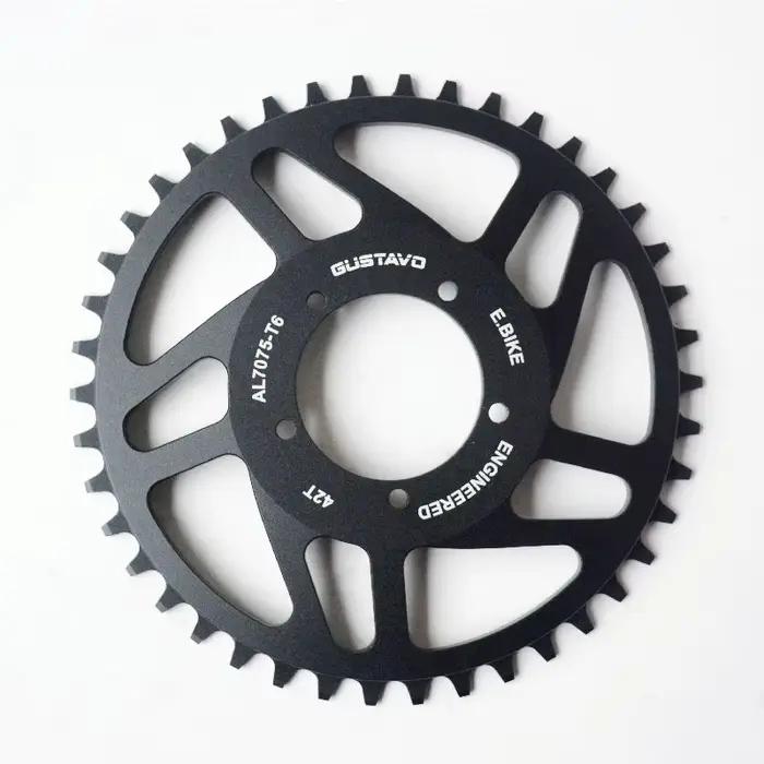 GUSTAVO e-bike chaîne 42T pour BAFANG BBS01 BBS02 BBSHD M625 haute qualité en alliage d'aluminium ac