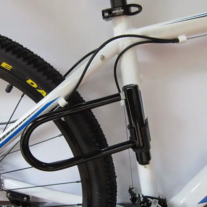 Vélo U serrure portable vtt route vélo roue serrure avec clé antivol sécurité moto Scooter cyclisme