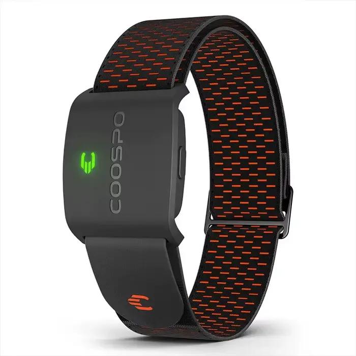 COOSPO HW9 brassard moniteur de fréquence cardiaque avec Zones HR/capteur HRM de calories pour le cy