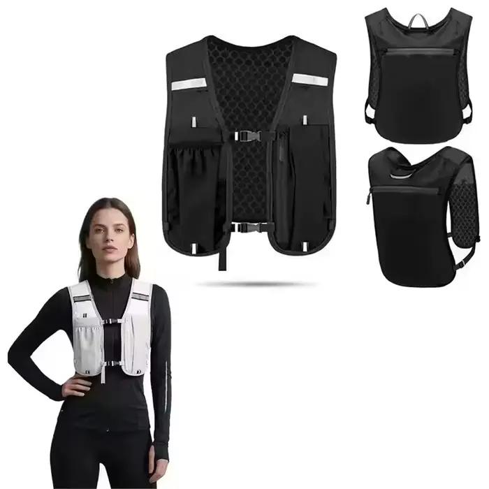 Gilet d'hydratation pour la course à pied pour femmes et hommes, résistant à l'eau, respirant, sac à