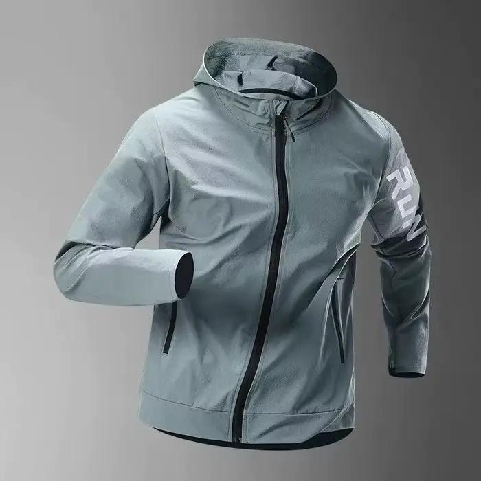 Veste de course imperméable pour homme, coupe-vent léger, séchage rapide, entraînement en plein air
