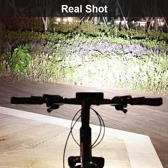 TouCloud – lumière avant de vélo 10000mAh, batterie externe, lampe de poche étanche, chargeur USB, a