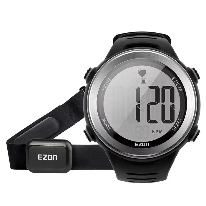 Montres de sport avec moniteur de fréquence cardiaque, étanches 50M, numériques, sans fil, pour la c