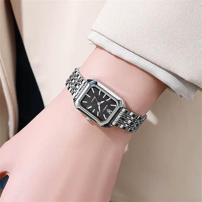 UTHAI W124 mode femmes montre carré affaires lumière luxe en acier inoxydable montre à quartz horlog