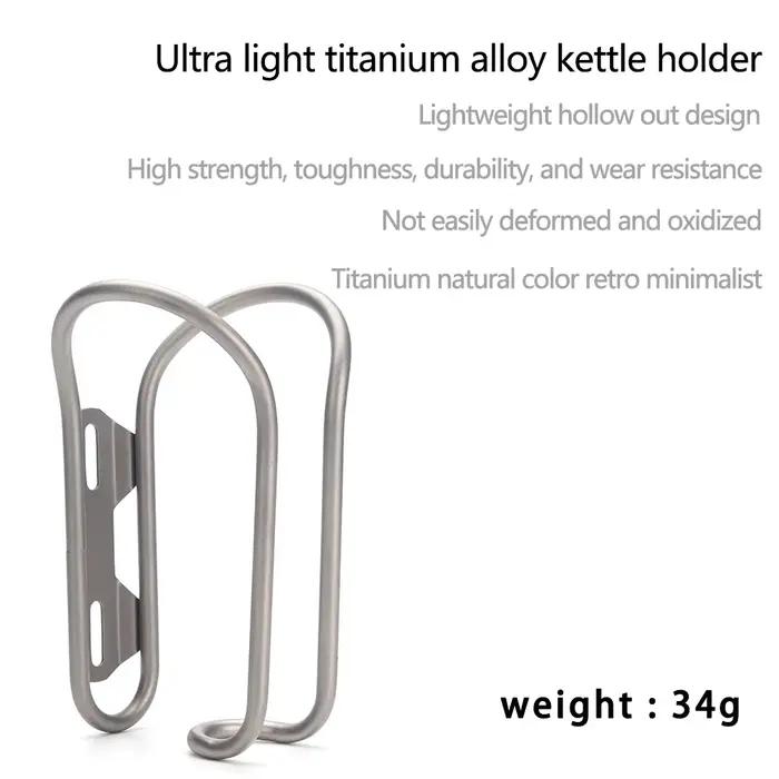 Porte-bouteille de vélo en titane ultraléger porte-bouteille vtt support de bouteille de vélo de rou