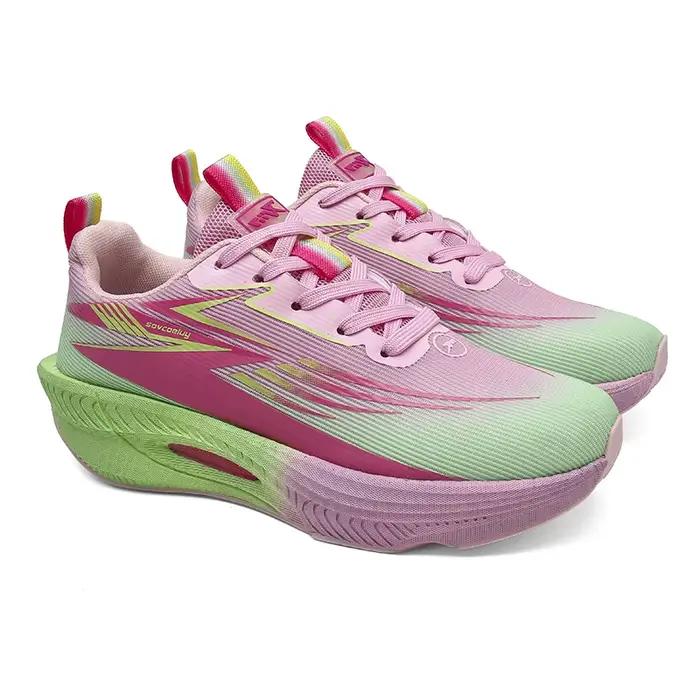 Chaussures de course Marathon pour hommes avec plaque carbone, baskets de sport respirantes et légèr