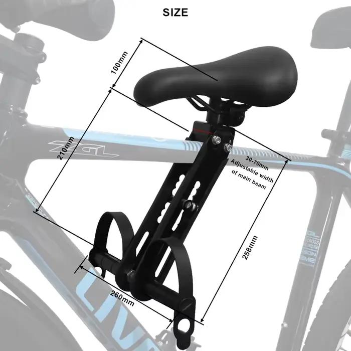 Siège de vélo pour enfants, selle de vélo vtt pour enfants, cadre avant, siège pour bébé, guidon de