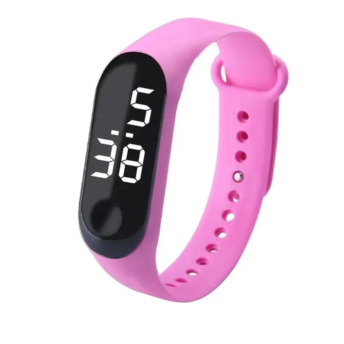Montres de sport électroniques pour filles, affichage de montre d'extérieur, LED, pour femmes et hom
