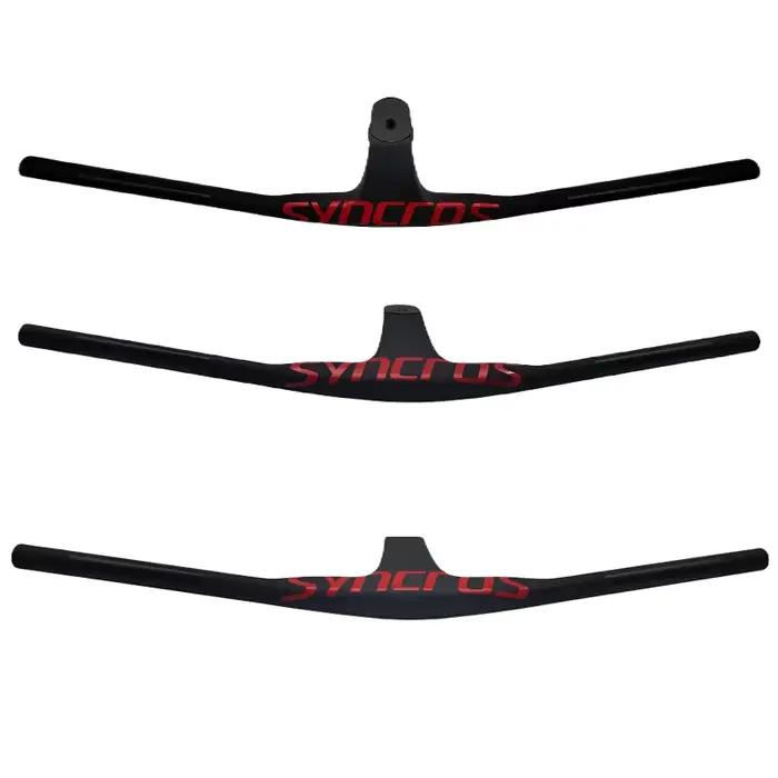 Syncros noir vtt guidon intégré interne en fibre de carbone câble forme tige de guidon-20 degrés cad