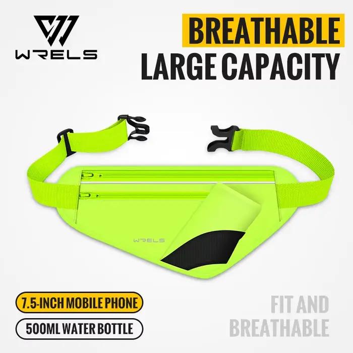 WRELS ceinture d'hydratation de course avec porte-bouteille d'eau sac banane réglable pour courir ma