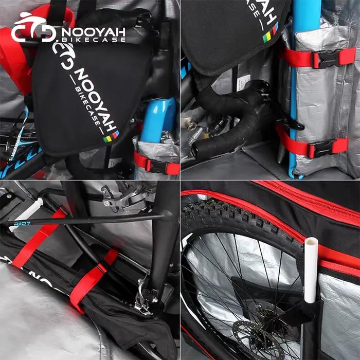NOOYAH Sac à Vélo Sac de Transport Pour Vélo MTB & Route Valise de Transport Pour Accessoires de Vél