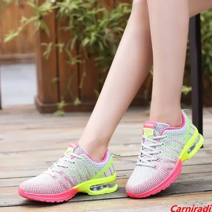 Printemps haute qualité amorti chaussures de course femmes respirant automne athlétisme baskets décontractées dames antidérapant Sport marche chaussure