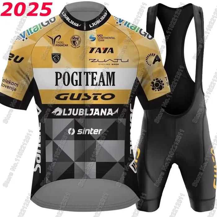 Maillot de cyclisme homme Ljubljana Gusto avec short à bretelles pour courses de route et montagne en polyester et Lycra occassions spéciales et cadeaux pour amoureux du vélo