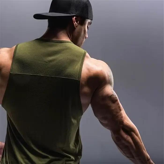 Gilets de course hommes coton décontracté confortable Fitness entraînement ample débardeurs de gymnastique été sans