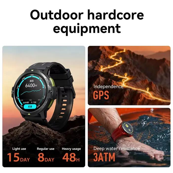 Montre connectée Dido AI Fit Pro avec GPS intégré