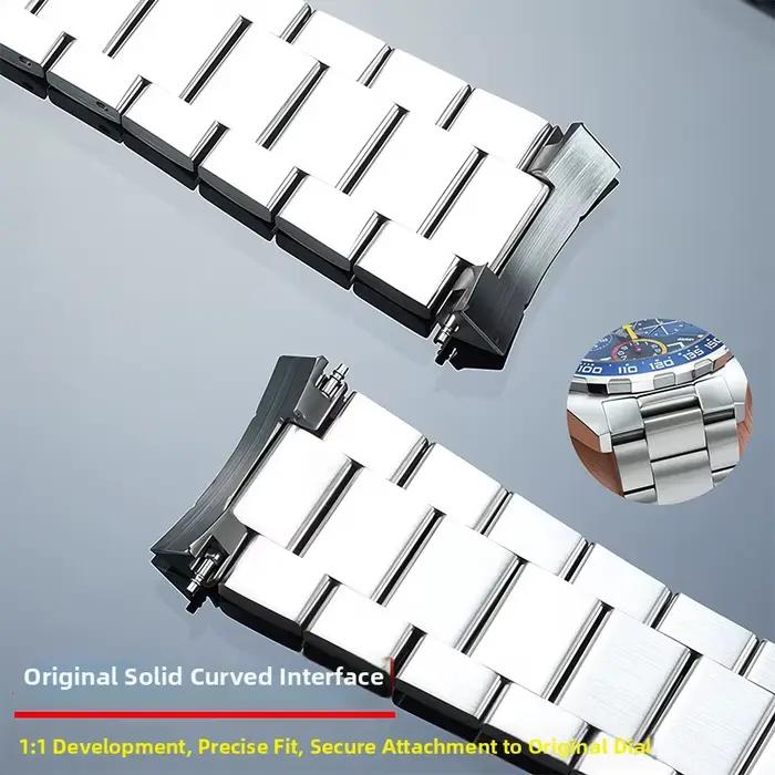 Bracelet de montre en métal pour hommes