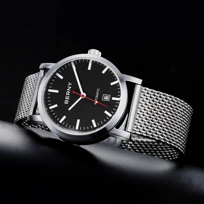 BERNY – montre-bracelet mécanique pour hommes