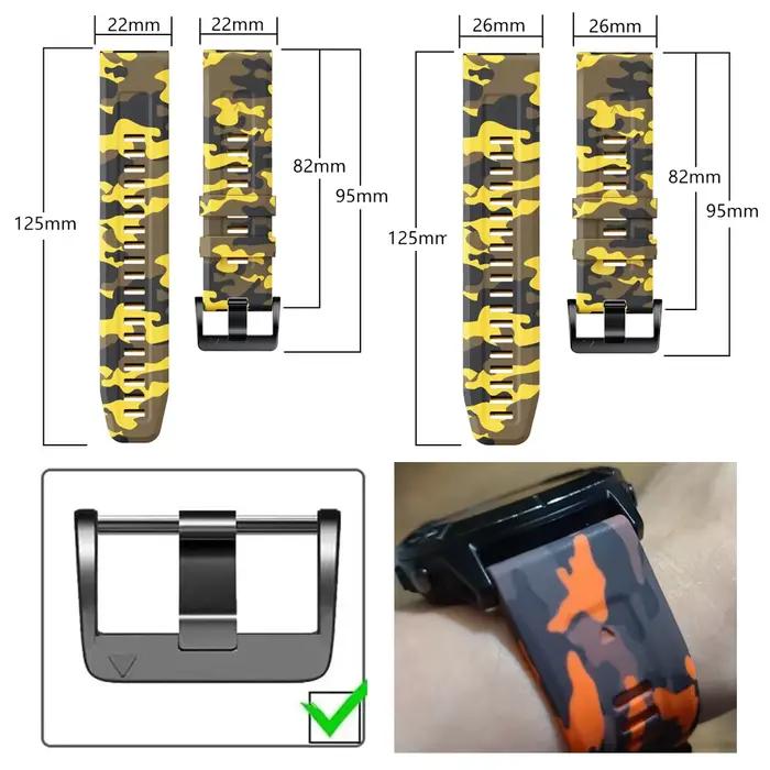 Bracelet de montre connectée Lige pour Garmin Fenix 8 51mm 47mm
