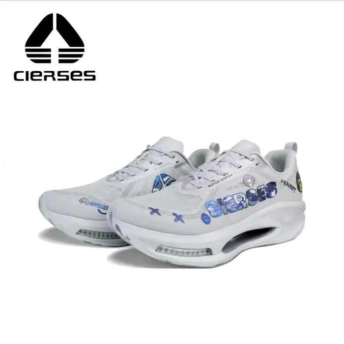 Chaussures de course à coussin d'air CIERSES avec plaque en carbone pour une forte absorption des chocs et une stabilité