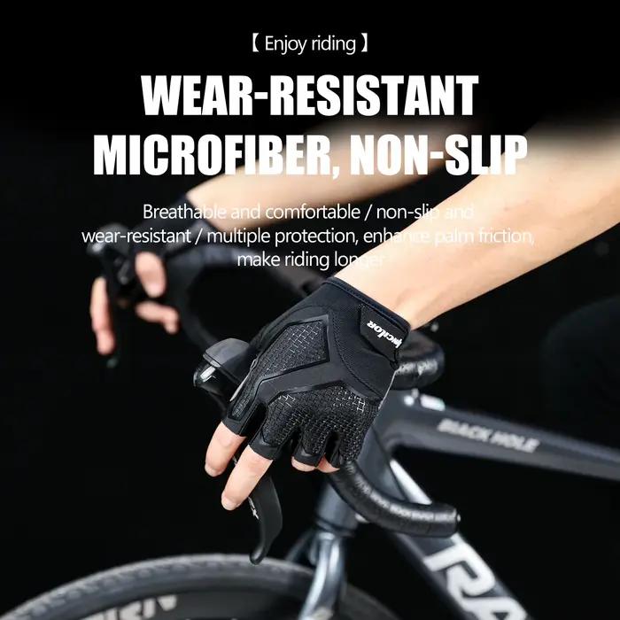 Demi-doigt cyclisme en plein air anti-dérapant Anti-transpiration hommes femmes demi doigt gants respirant Anti choc