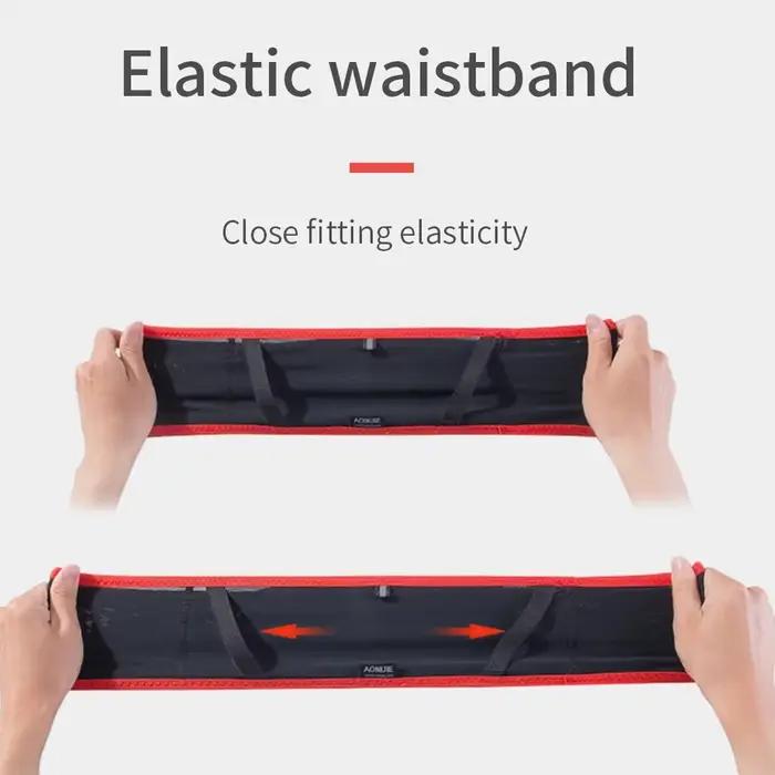 Ceinture d'hydratation de course avec flacon souple de 250 ml pour femmes hommes ceinture de stockage évacuant l'humidité pour téléphone portable de 6 8 pouces occasion sportive nocturne randonnée marathon