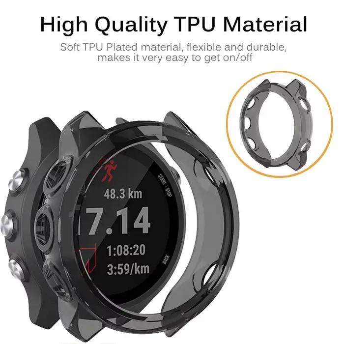 Étui de protection 2 en 1 + protecteur d'écran pour Garmin Forerunner 245 255 265 Music