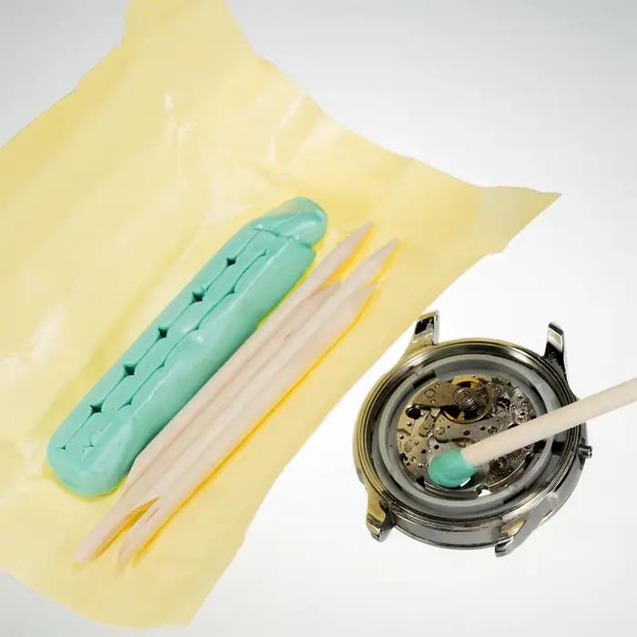 Argile de nettoyage de mouvement de montre + pompe de soufflage d'air de poussière