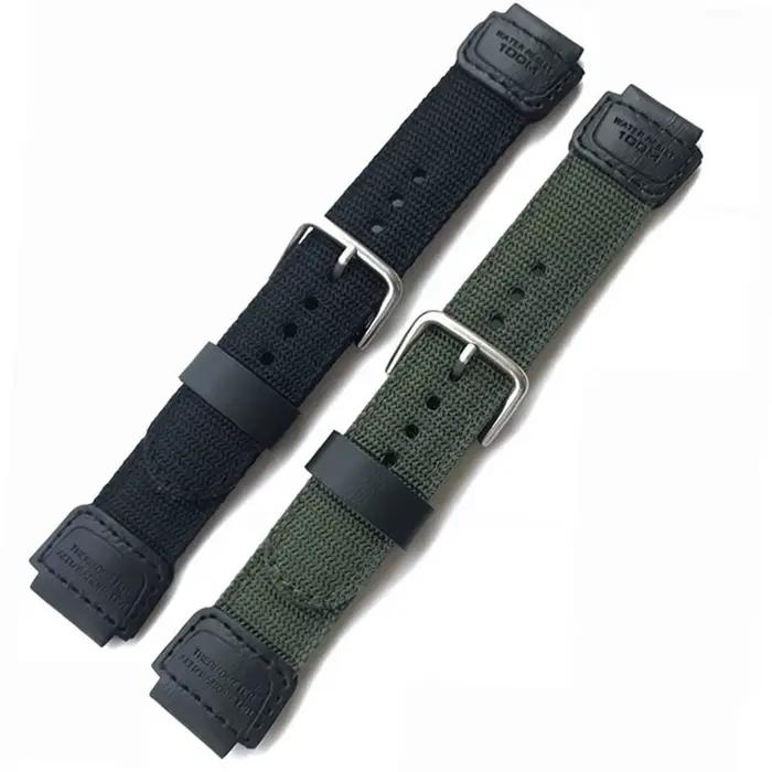 Bracelet en toile pour Casio SGW-300H 400H 500H MRW-200H AE-1000W AE-1300/1200 W-S200H W-800H W-216H