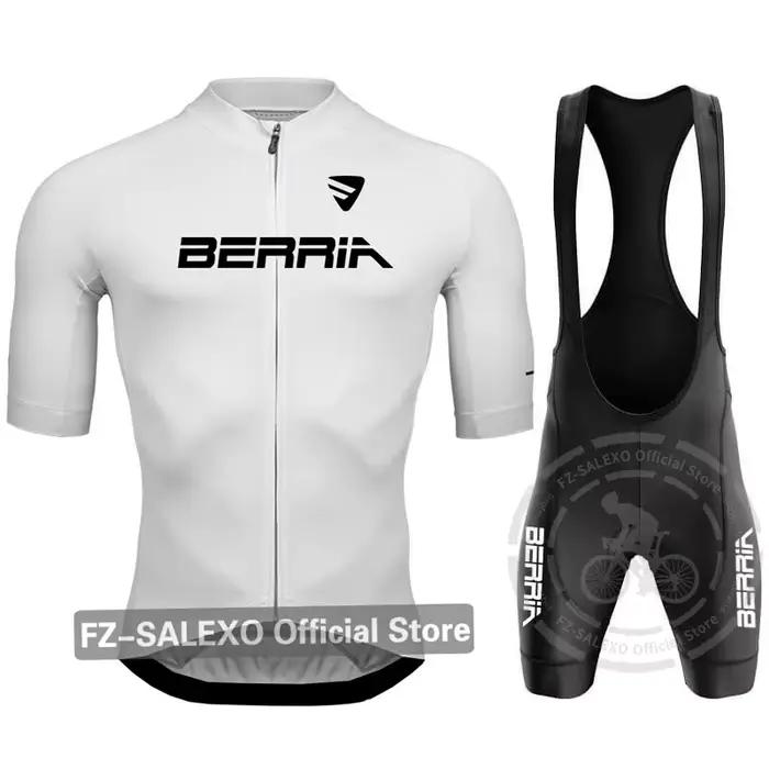 Ensemble de maillot de cyclisme à manches courtes pour hommes