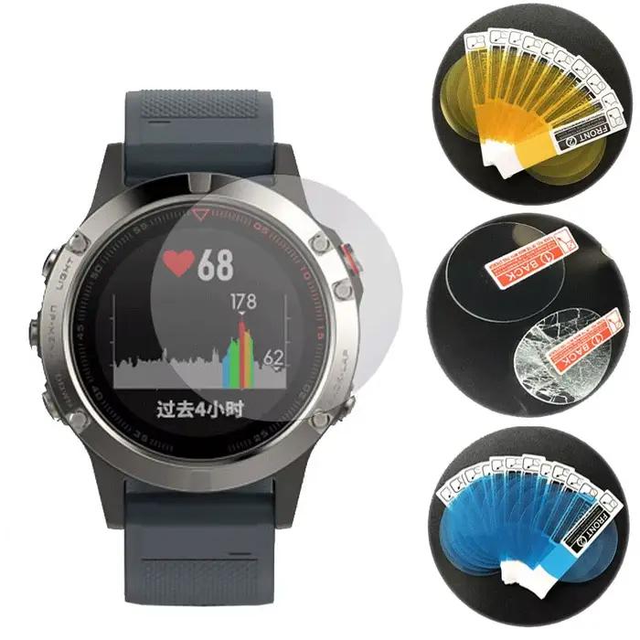 Protection d'écran en verre trempé pour montres Garmin Fenix 6S 7x Pro Vivoactive Forerunner résistante aux rayures et facile à installer pour une utilisation quotidienne et sportive