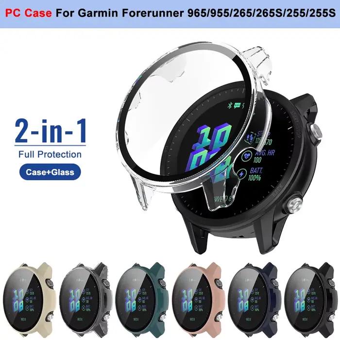 Étui en verre trempé pour montre connectée Garmin Forerunner 965 955 265 265s 255 255s