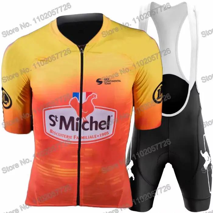 St Michel 2025 Vêtements de cyclisme Été Ensemble de maillot