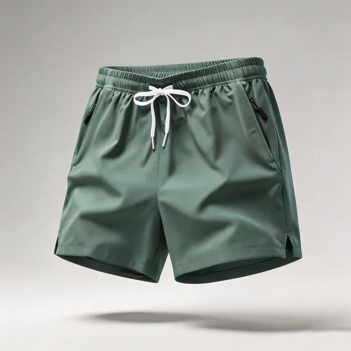 Shorts de course à séchage rapide pour hommes avec cordon de serrage et poches zippées - Idéal pour les entraînements sportifs et les séances de gym