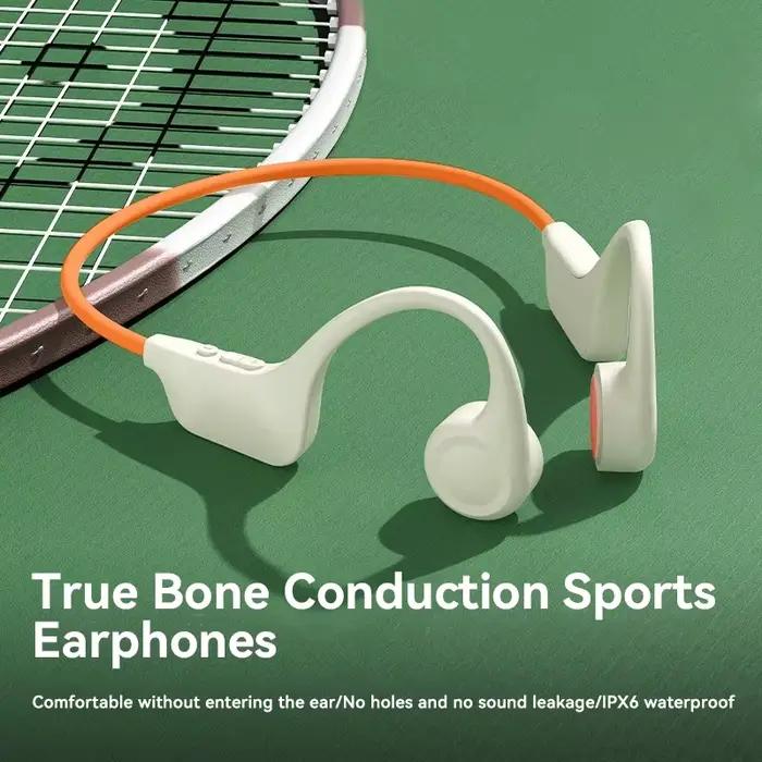 Écouteurs à Conduction Osseuse Étanche IPX8 MP3 32 Go Bluetooth 5.4 avec Micro pour la Natation