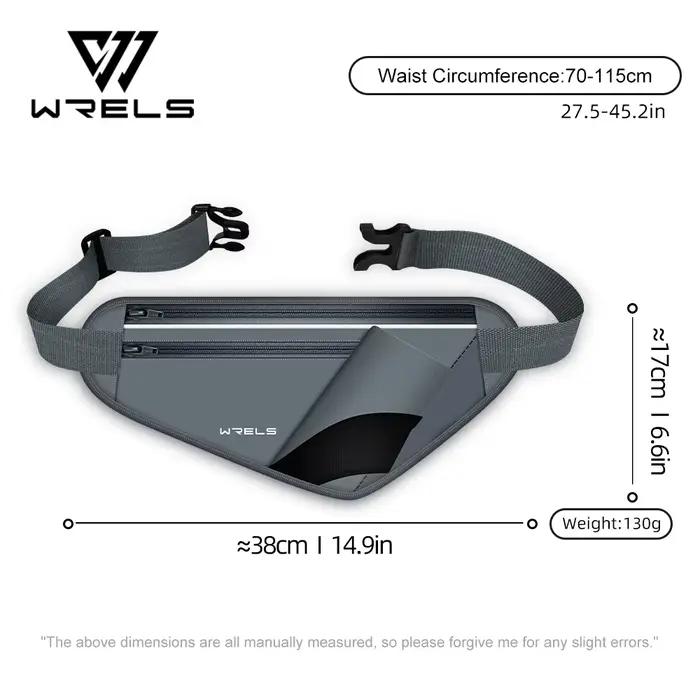 WRELS ceinture d'hydratation de course avec porte-bouteille d'eau sac banane réglable pour courir marche sac de taille