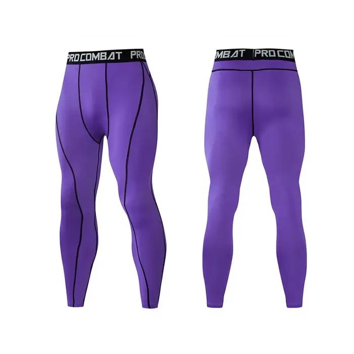 Collants de Sport pour hommes, Leggings de course à séchage rapide, pantalons d'entraînement à Compression, basket-ball, Crossfit, Fitness, vêtements de gymnastique