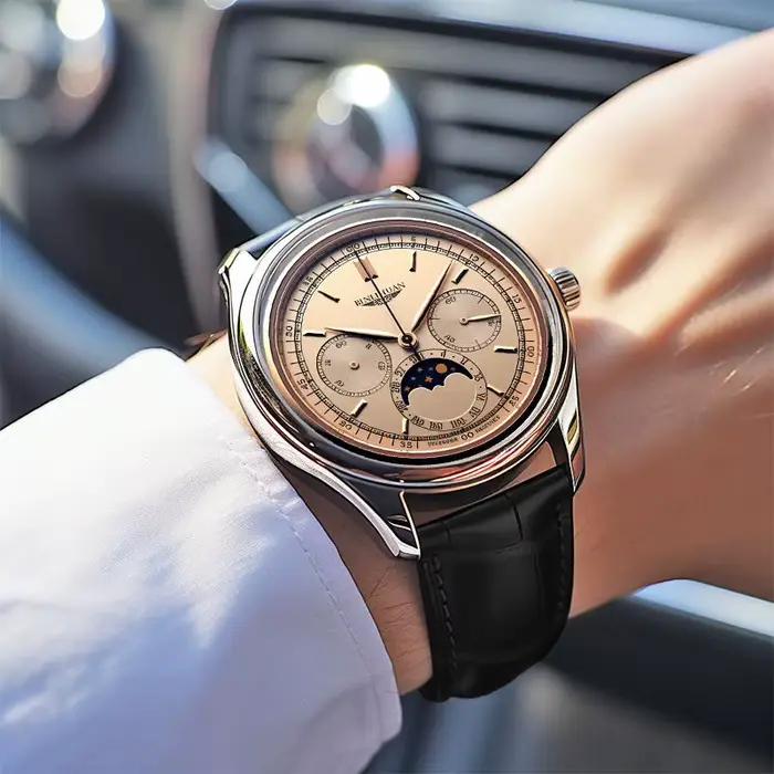 Montre pour homme, montre à quartz rétro personnalisée