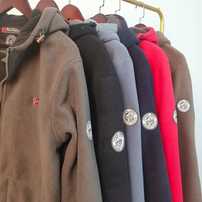 Veste de sport chaude et épaisse avec col rabattu pour hommes, coupe-vent, respirante, polyester, automne et hiver