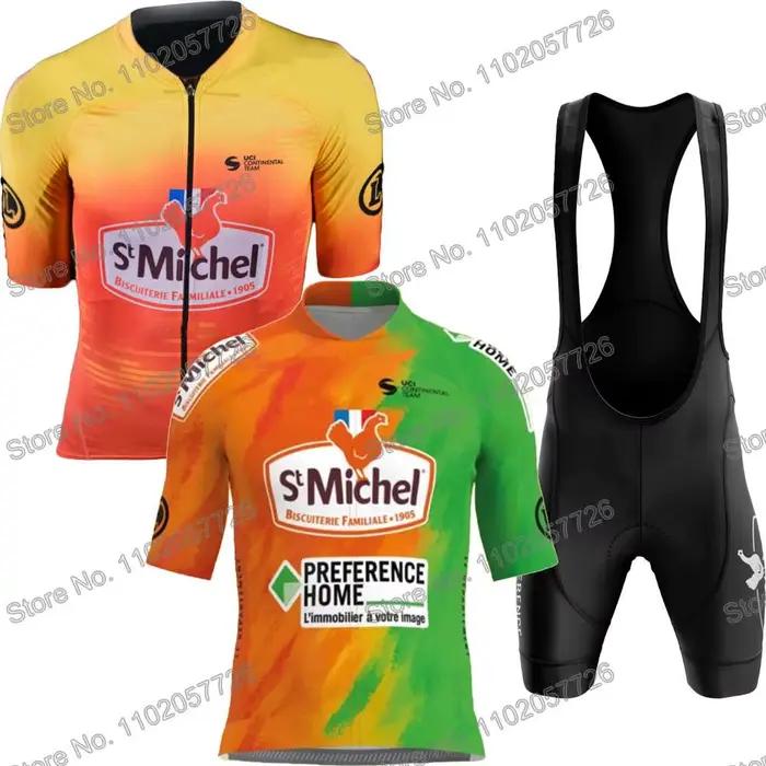 St Michel 2025 Vêtements de cyclisme Été Ensemble de maillot
