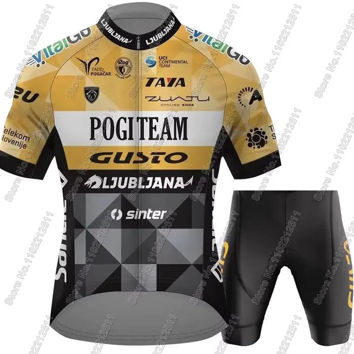 Maillot de cyclisme homme Ljubljana Gusto avec short à bretelles pour courses de route et montagne en polyester et Lycra occassions spéciales et cadeaux pour amoureux du vélo