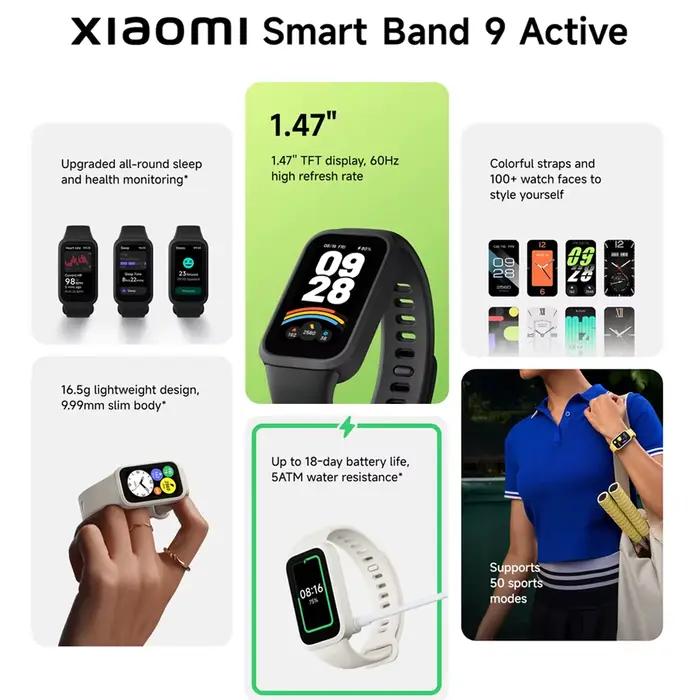Nouvelle version mondiale Xiaomi Smart Band 9 Active