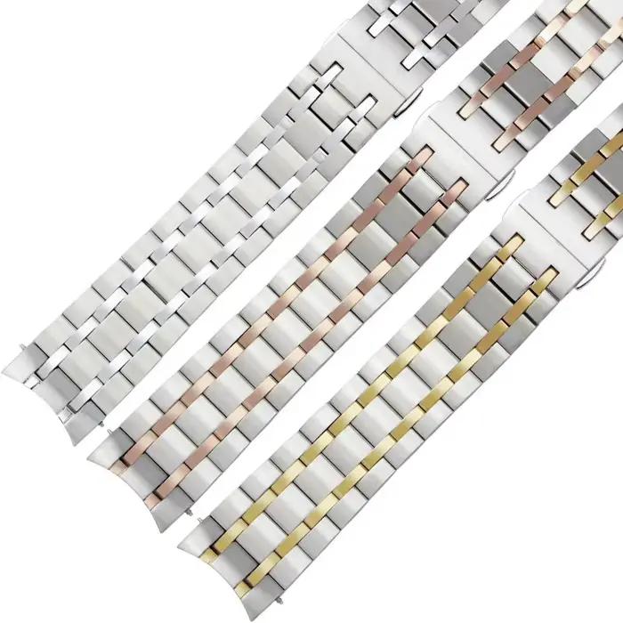 Bracelet de montre en métal de luxe