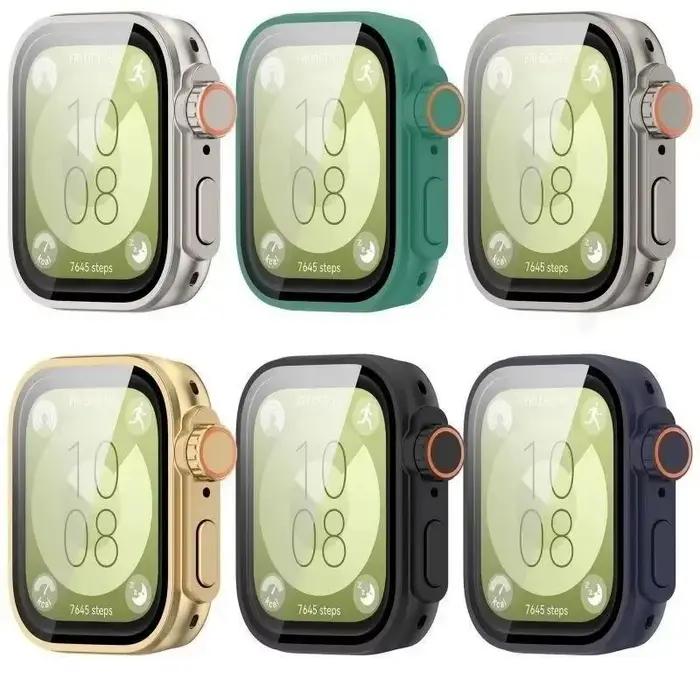 Protecteur d'écran + boîtier en verre trempé pour Huawei Watch Fit 4 Fit 4 Pro Fit 3