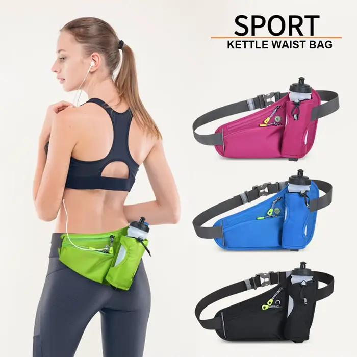 Sac banane de sport avec porte-bouteille d'eau pour homme et femme