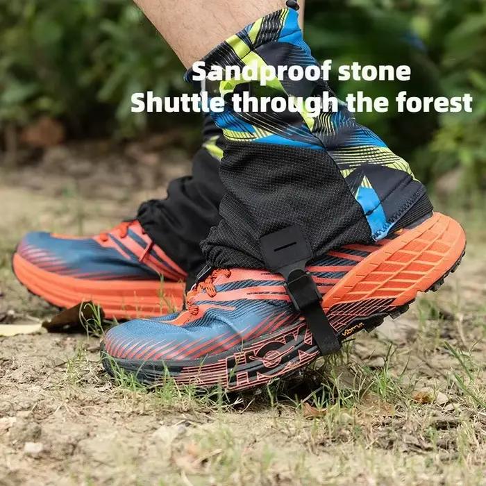 MAP BROTHER F1001 guêtres de course hautes en plein air couvre-chaussures de protection anti-sable pour Triathlon Marathon randonnée réfléchissant