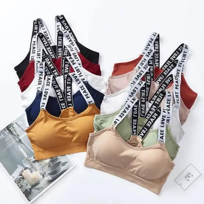 Soutien-gorge de sport sans armatures pour femme