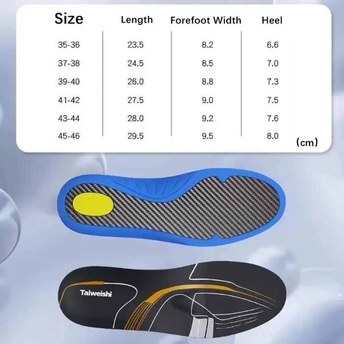 Semelles intérieures en Fiber de carbone
