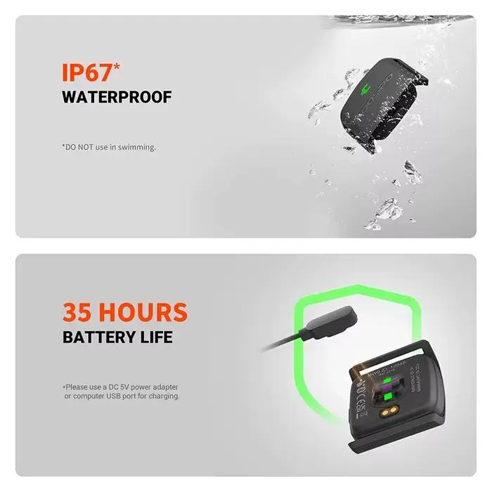 COOSPO HW9 brassard moniteur de fréquence cardiaque avec Zones HR/capteur HRM de calories pour le cyclisme de fitness